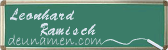 Leonhard Ramisch Visitenkarte